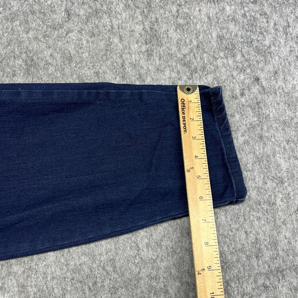 Martha Stewart Jeans Womens 22W Blue TSV Skinny High Rise Floral Embroidered - Picture 16 of 16